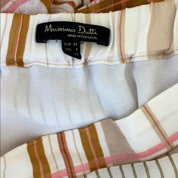 Massimo Dutti Check print midi skirt in Raspberry - Picture 6 of 16